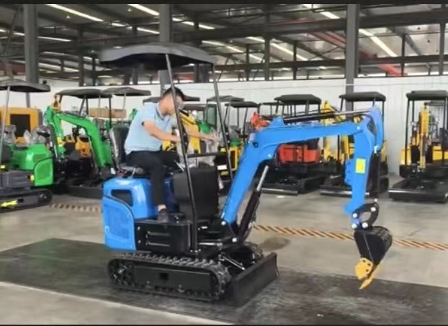 Powering mini excavator